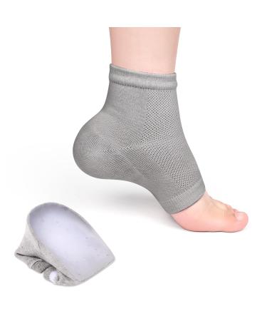 BOXOB Height Increase Socks Comfortable Height Increase Insoles Height Max Socks Invisible Shoe Lift Heel Pads Height Booster Socks for Women Men (Grey)