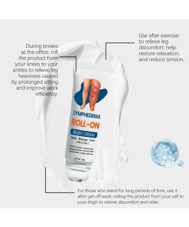 Leg Cream | Moisturizing Lotion with Massaging Roll-On Applicator 50g | Moisturizing Leg Care - For Skin Types Travel Home Family Women Friends - Buy Online on GoSupps.com