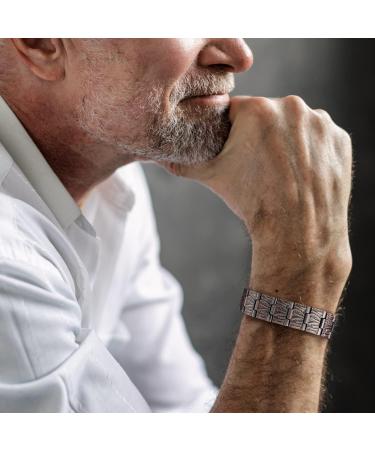 Buy Rainso 99.9% Pure Copper Magnetic Bracelet for Men - 3500 Gauss Life Tree Design Adjustable & Gift-Ready - Buy Online on GoSupps.com