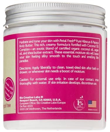 Petal Fresh Body Butter - Renewing Hibiscus & Papaya 8 oz | All-Natural Hydration - Buy Online on GoSupps.com
