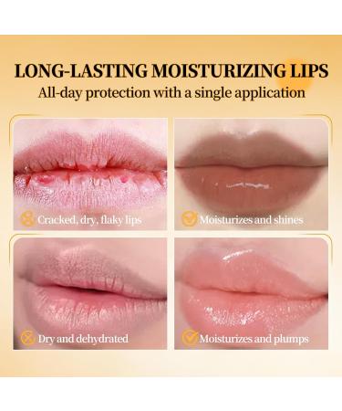 2PCS Honeynoir Honey Lipstick Lip Balm Set | Sheer Hydrating Lipstick for All Skin Tones Nourishing Lip Balm | Natural Lip Care for Dry Lips | Long-Lasting Moisturization Non-Sticky(Black & Pink) - Buy Online on GoSupps.com