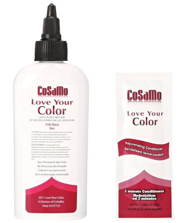 Cosamo Non-Permanent Hair Color in Black - Vibrant Easy Application International Shipping - Buy Online on GoSupps.com