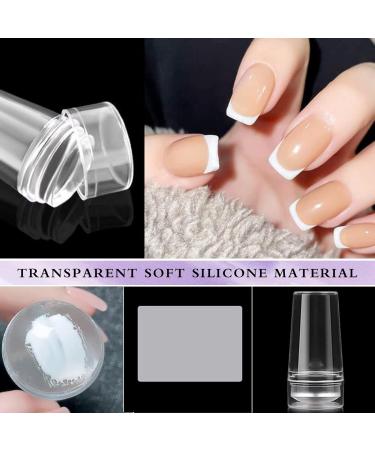 MaikcQ Nail Stamper Kit - 2 Clear Silicone Jelly Stampers with Scraper for DIY Nail Decor - Buy Online on GoSupps.com