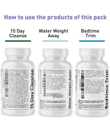 Lean Cleanse Diet Pills Bundle - Metabolism Support for Energy, Water Weight & Belly Bloating - 15 Day Cleanser for Women & Men - Buy Online on GoSupps.com