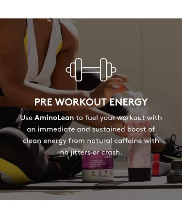AminoLean Pre Workout Powder - Energy Boost & Weight Management with BCAA Amino Acids, Natural Caffeine - 30 Servings - Buy Online on GoSupps.com