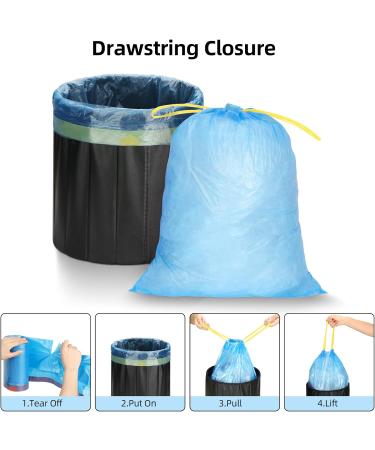 VacFreKep 33 Gallon Size Small Kitchen Drawstring Trash Bags Heavy Duty Tasteless Strong and Black Garbage Bags (30 Count Bulk) 30 count (Pack of 1) - Buy Online on GoSupps.com