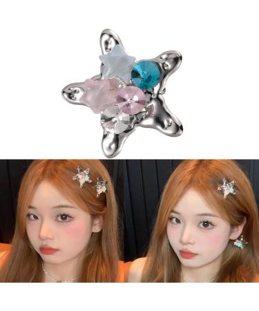 Delicate Glistening Star Y2K Barrettes Clip Harajuku Hairpin Sweet Girls Hair Harajuku Lady Mini Shimmering Star Cute Hair Clip Unique Hair Clip - Buy Online on GoSupps.com