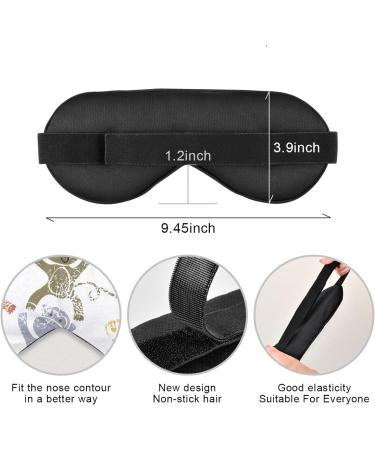 Haskirky Light Blocking Eye Mask - Adjustable, Breathable, Cartoon Monkey Design | Perfect for Travel, Yoga, Meditation, Office - Men and Women - Buy Online on GoSupps.com
