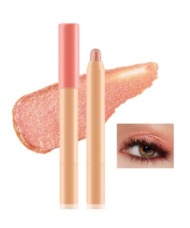 Eyeshadow Stick Waterproof Glitter Shimmer Eye Shadow Pen Long-Lasting Cream Blush Stick Quick-Drying Highlighter #003