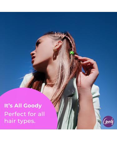 Goody Ouchless Braided Elastic Hair Ties - 10 Count Java Bean Neutral - 4MM - Buy Online on GoSupps.com