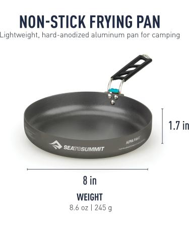Sea to Summit Alpha 8-inch Lightweight Camping Fry Pan - Durable and Portable - Buy Online on GoSupps.com