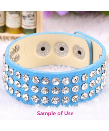 100 Sets Colorful Crystal Rivets Silver Spots Studs Double Cap for DIY Leather-Craft | AB Crystal 8MM - Buy Online on GoSupps.com