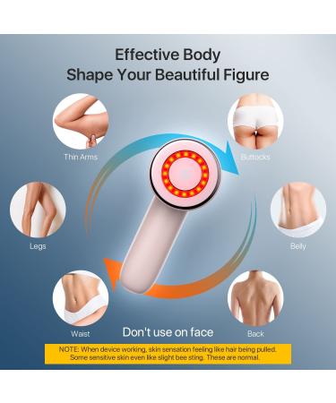 Tezzionas Cellulite Massager - Professional Body Sculpting Machine for Cellulite & Stretch Marks Removal - Handheld Body Slimming Device (Pink) - Buy Online on GoSupps.com