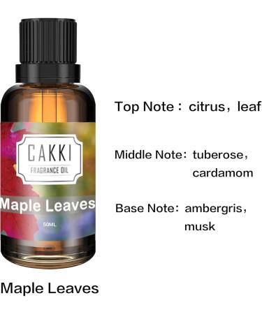 Essential Oils for Diffusers - Maple Leaf Scent 50ml - CAKKI Fragrance Oils for Candle & Soap Making - Buy Online on GoSupps.com