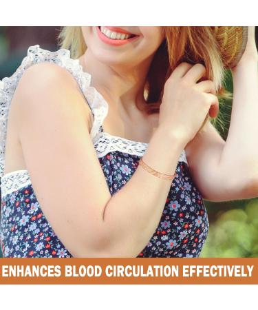 Buy Copper Bracelet 16.5 cm for Women | Health Benefits & Magnetic Therapy | International Shipping - Buy Online on GoSupps.com