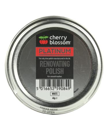 Cherry Blossom Footwear Renovating Polish Shoe White 40g