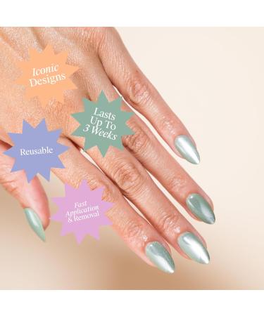 Chillhouse Chill Tips Limited | Sea Siren Press On Nail Kit (Almond) - Shop Internationally for Stylish Nails - Buy Online on GoSupps.com
