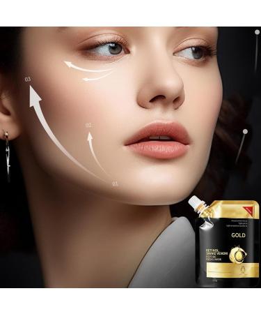 Anti-Aging Gold Collagen Facial Mask Anti-Aging Retinol Gold Facial Mask Gold Firming Snake Venom Face Mask Retinol Gold Mask Gold Face Mask for Moisturizing Removes Blackheads & Oils 100g - Buy Online on GoSupps.com