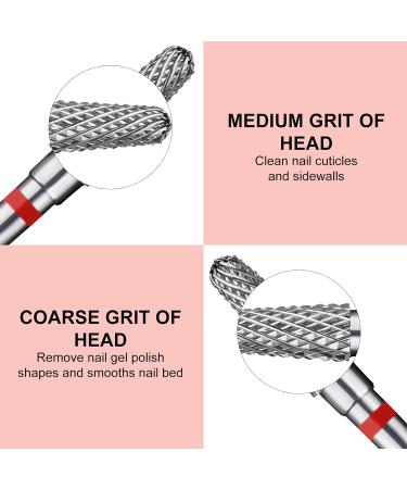 C12rtive Cone Shape Tungsten Steel Bit Nail Drill Bit for Acrylic Gel Nails Dual Nail Form Remove 3/32 Inch Nail Bit for E-File Nail Drill(Fine) - Buy Online on GoSupps.com