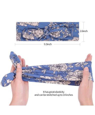 Boho Cloth Headbands for Women - 3 Pack of Knotted Head Bands - Non Slip Hairbands for Workout - Elastic Bandana Hair Accessories - Buy Online on GoSupps.com