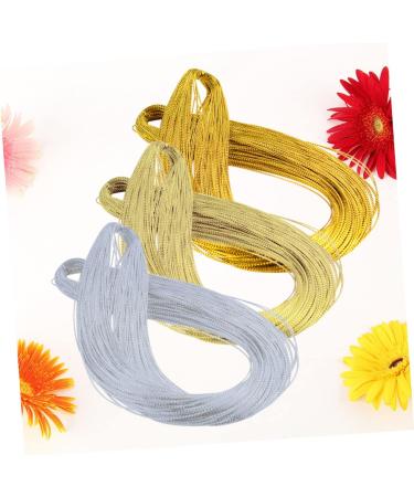 Exceart Gold Metallic Yarn - Best Christmas Gift Cord Jewelry and Craft Thread - Buy Online on GoSupps.com