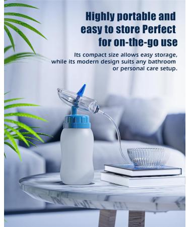 Ear Wax Removal Kit Squeezable Silicone Ear Cleaner with Earmuff for Waste Water Recycling Gentle & Effective Ear Irrigation Tool (Blue) - Buy Online on GoSupps.com