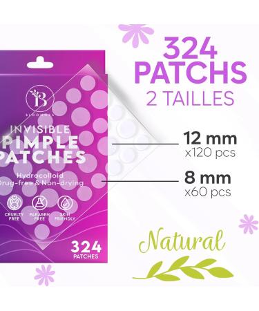 Patch pour Bouton d'Acne Invisible pour le Visage (324 Pi ces) Pimple Patch Hydrocollo de Traitement de l Acn pour le Visage Anti-Bouton (Taille S/L) 324 unit (Lot de 1) - Buy Online on GoSupps.com