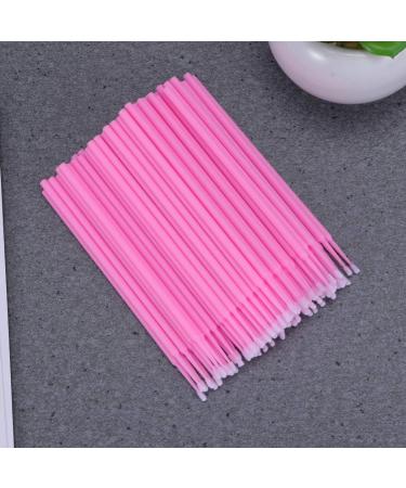 Healifty 100pcs Make up for Face Makeup Micro Brush Micro Applicator Brush Eyelash Brush Mascara Pink - Buy Online on GoSupps.com