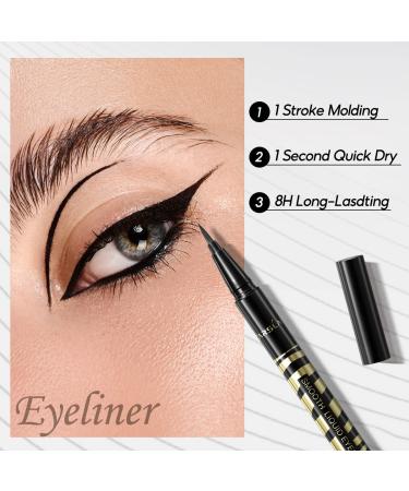 CARSLAN Stay All Day Liquid Eyeliner - Waterproof, Smudgeproof, 12H Long Lasting, Very Black - 1 Count - Buy Online on GoSupps.com