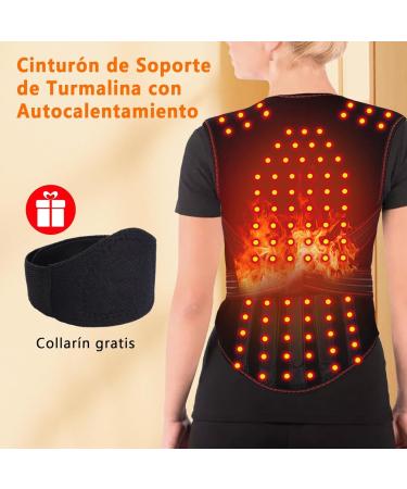 Magnetic Self-Heating Back Support Vest for Pain Relief - Lumbar Support Belt with 108 Magnets - Posture Correction for Men & Women - Winter Warm Thermoo Stock - Available in Large Black - Buy Online on GoSupps.com