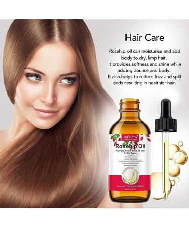 Organic Rosehip Oil (2.02 fl.oz) - 100% Pure Natural Cold Pressed for Face, Skin, & Hair Care - Anti Aging Moisturizer - Buy Online on GoSupps.com