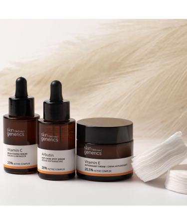 Skin Generics | Anti-Blemish Facial Serum 30% Arbutin | 30ml | Melanin Regulating Serum that Promotes Skin Whitening | Anti-Ageing Serum without Parabens or Paraffins | 100% Vegan Anti-Dark-Spot Serum - Buy Online on GoSupps.com
