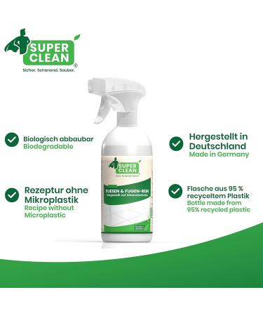 Super Clean Tile & Joint Cleaner 500ml | Eco-Friendly Solution for All Tile Types - Buy Online on GoSupps.com