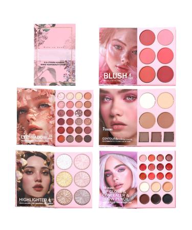 Palette de Maquillage pour le Visage 12 Fards L vres Palette de Fards Paupi res 24 Couleurs | Pour Sortie Voyage Beaut F te Quotidien Photo