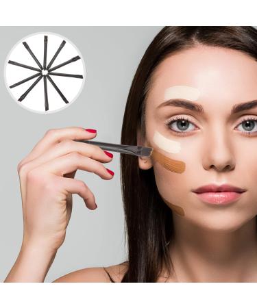 LALAFINA 10 Pcs Eye Shadow Brush Makeup Applicator Eyebrow Brush Applicator Makeup Brush Mix Lipstick Stick - Buy Online on GoSupps.com