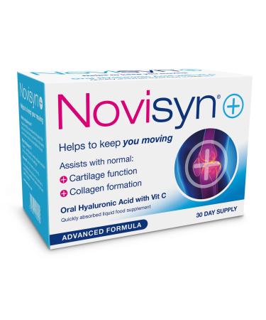 Novisyn+ Vegan Joint Care Supplement Hip & Knee Joint Support for Men Women - Hyaluronic Acid Joint Health Liquid 30-Day Supply by Fulcrum Health