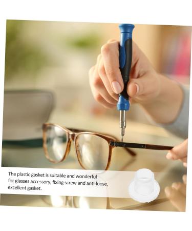 Uonlytech 2 Glasses Convex Gasket Optical Shop Convex Gaskets Fixing Glasses Plastic Gaskets Sunglasses Washer - Buy Online on GoSupps.com
