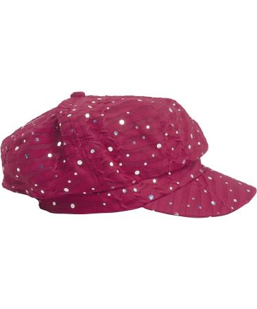 Greatlookz Fashion Glitter Sequin Trim Newsboy Cap in Fuchsia - Buy Online on GoSupps.com