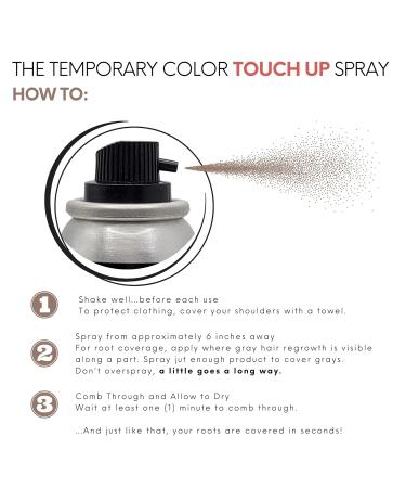 Buy Watercolors Dark Brown Root Concealer - Quick Temporary Hair Dye Spray for Gray Coverage | International Shipping Available - Buy Online on GoSupps.com