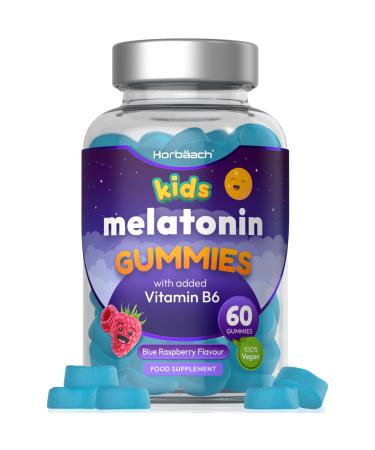 Melatonin Gummies for Kids | with Vitamin B6 | 60 Gums (2 Months) | Melatonin for Kids | Sleep Supplement | by Horbaach