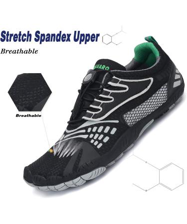 SAGUARO Barefoot Minimalist Water Shoes for Men and Women - Size 9.5 Women/7.5 Men, Night Black - Buy Online on GoSupps.com