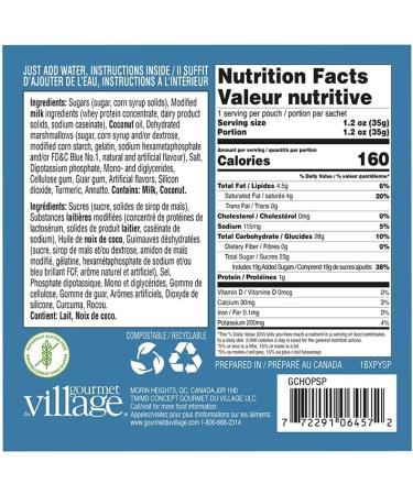 Gourmet du Village White Hot Chocolate Pyramid Ornament Snowman Poop - Buy Online on GoSupps.com