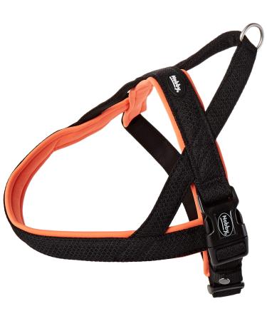 Nobby Norwegian harness mesh preno neon orange L: 50-64 cm + 42 cm B: 25/35 mm 1 piece neon orange M-L (L: 50-64 cm + 42 cm B: 25/35 mm)