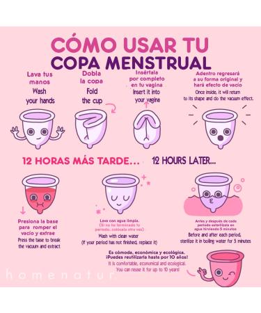 Homecature Menstrual Cup Set | 2 Medical Silicone Cups (S & L) + Foldable Sterilizer | Reusable Safe & Convenient Multi-Functional Solution - Buy Online on GoSupps.com