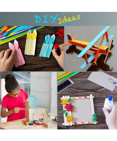 100-Piece Large Jumbo Wooden Craft Sticks (6 x 3/4) - Premium Natural Wood for Crafts, Waxing, Tongue Depressors, Popsicles, Ice Cream, Woodcraft, Paint Stirrers and Art - Buy Online on GoSupps.com