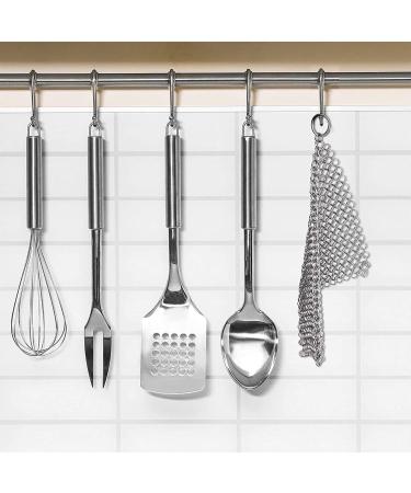 Buy Candure Cast Iron Cleaner - Stainless Steel Chain Scrubber for All Frying Pans & Grills - 17.8 x 17.8 cm - International Shipping Available - Buy Online on GoSupps.com