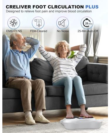 Creliver Medic Circulatory Stimulator for Legs - EMS & TENS Device for Pain Relief Swelling Reduction and Enhanced Blood Circulation - Ideal for Knee and Leg Pain Relief - Buy Online on GoSupps.com