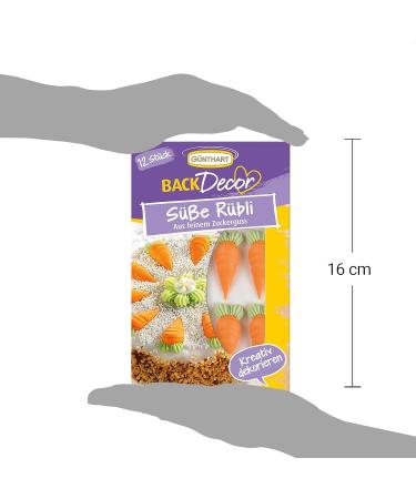 Buy G nthart BackDecor Sugar Carrots for Carrot Cake - 12 Pieces 36g Pack | International Shipping Available - Buy Online on GoSupps.com