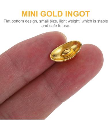 NUOBESTY 10pcs Golden Ingot Citrine Chinese Yuan Bao Feng Shui Wealth Luck Decor - Prosperity Charm - Buy Online on GoSupps.com