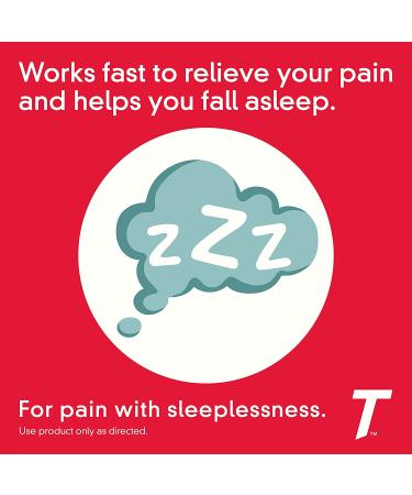 Tylenol PM Extra Strength Caplets 100 ct | Nighttime Pain Relief & Sleep Aid with Acetaminophen & Diphenhydramine HCl - Buy Online on GoSupps.com